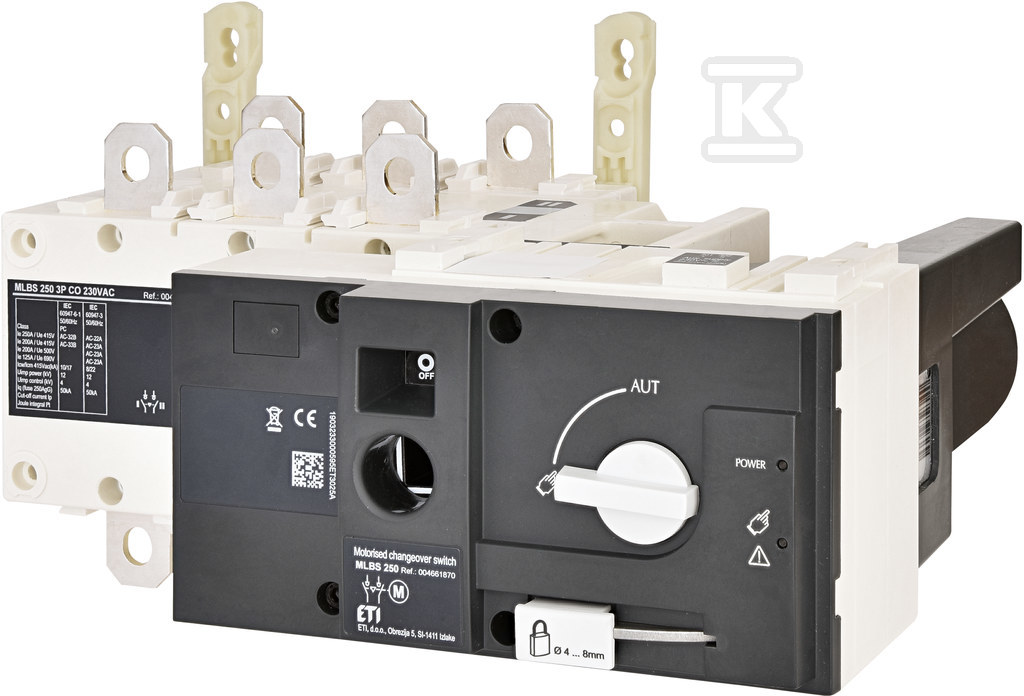 Przełącznik 1-0-2 napędem silnikowym MLBS 250 3P CO 230VAC 004661870