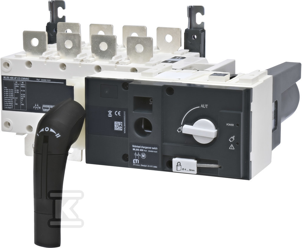 Przełącznik 1-0-2 napędem silnikowym MLBS 400 4P CO 230VAC 004661920