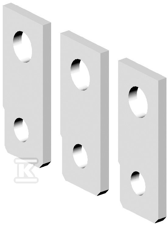 Przyłącza szynowe proste (1kpl=3szt.) ZB2 S800-630/3 STRAIGHT 004672320
