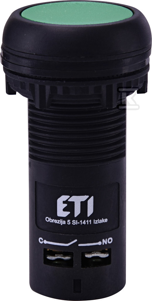 Przycisk kompaktowy z guzikiem krytym, 1NO, zielony ECF-10-G 004771451 - obrazek 1