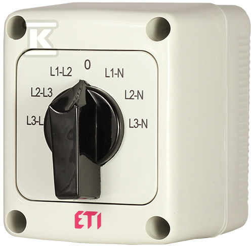 Przełącznik woltomierzowy 3f, 3f-N w obudowie CS 16 66 PN 004773201 - obrazek 1