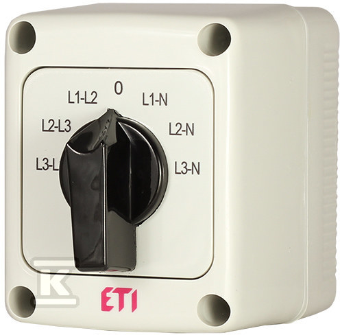 Przełącznik woltomierzowy 3f, 3f-N w obudowie CS 25 66 PN 004773202 - obrazek 1