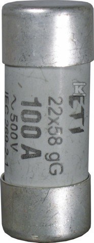 Wkładka topikowa cylindryczna z wybijakiem CH22/P 10A GG 144301 006711010