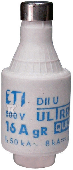 Wkładka topikowa ultraszybka DII UQ GR 10A 500V 004322004