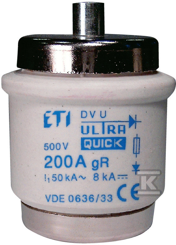 Wkładka topikowa ultraszybka DV UQ GR 200A 500V 004325003 - obrazek 1
