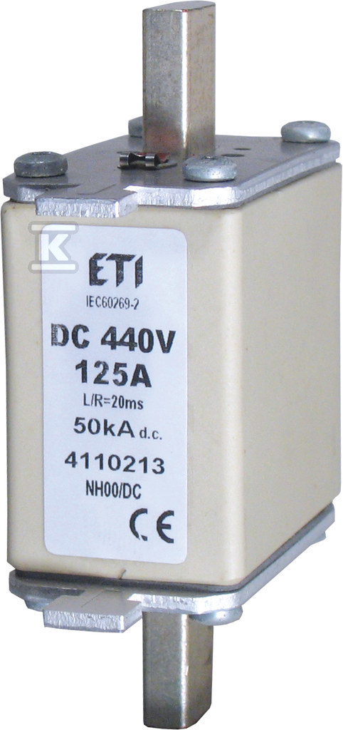 Wkładka bezpiecznikowa - NH1C 100A/440V DC - DC 004110227 - obrazek 1