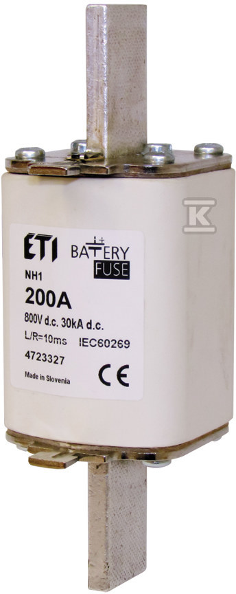 Wkładka bezpiecznikowa - NH2 gBat 125A/800V DC - do ochrony akumulatorów, magazynów energii / DC 004724320 - obrazek 1