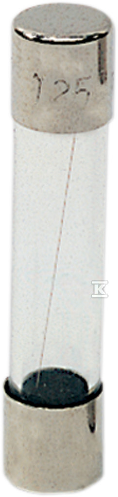 Wkładka miniaturowa cylindryczna-szklana 6,3X32 T 1,25A/250V 006710102