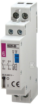Stycznik bistabilny 25A 1-biegunowy, 1-modułowy RBS225-10-24V AC 002464113