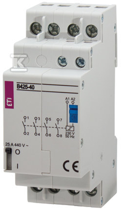 Stycznik bistabilny 20A 3-biegunowy(2-zwierne,1-rozwierny), 2-modułowy RBS420-21-230V AC 002464127
