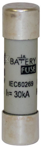 Wkładka topikowa cylindryczna DC CH10X38 BAT 10A/550V DC 002626010