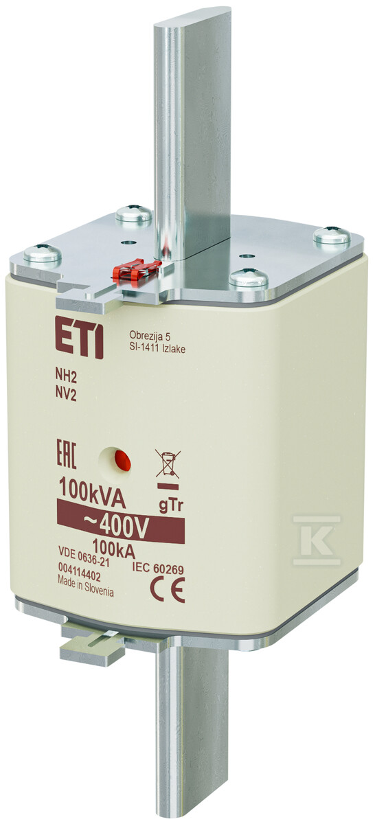 Wkładka bezpiecznikowa - NH2 gTr 144A/400V/100kVA - transformatorowa 004114402 - obrazek 1