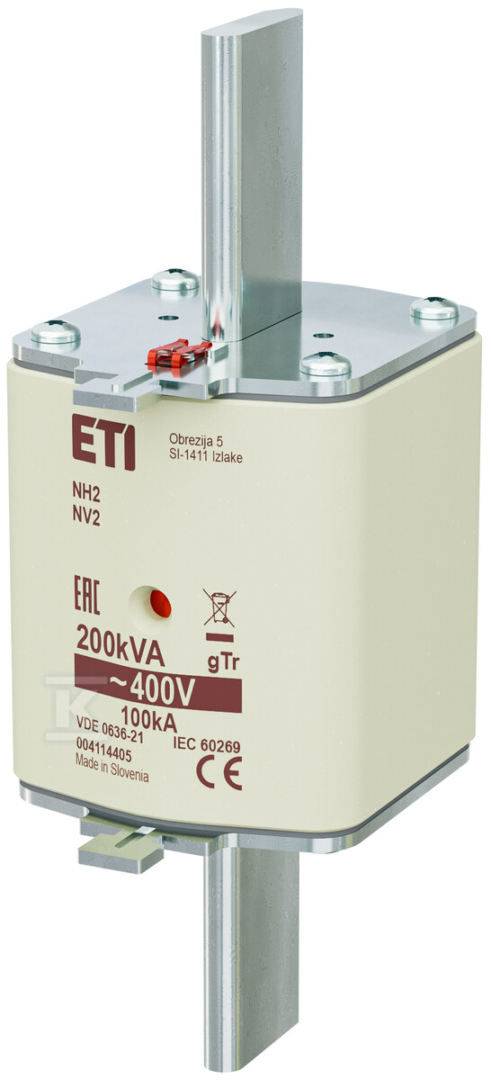 Wkładka bezpiecznikowa - NH2 gTr 289A/400V/200kVA - transformatorowa 004114405 - obrazek 1