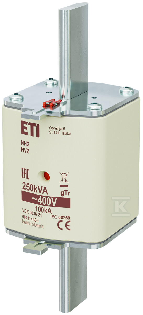 Wkładka bezpiecznikowa - NH2 gTr 361A/400V/250kVA - transformatorowa 004114406 - obrazek 1