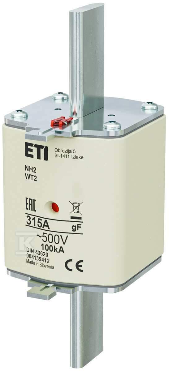 Wkładka bezpiecznikowa - NH2/WT-2 gF 315A/500V - szybka 004139412 - obrazek 1