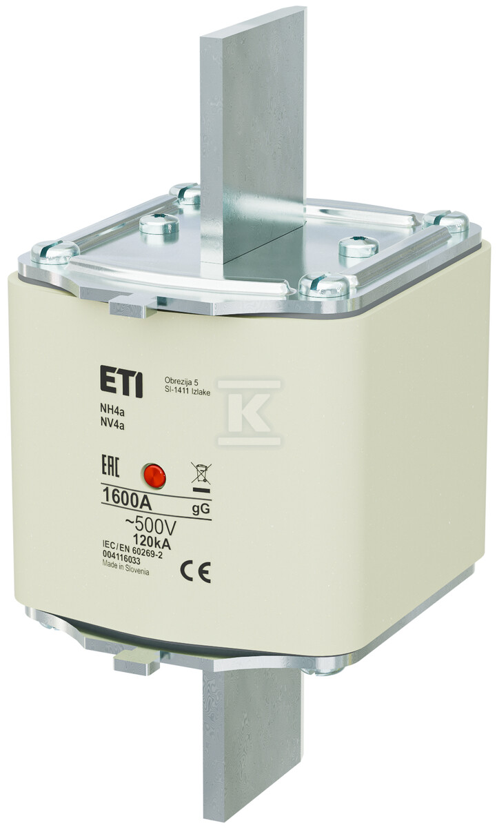 Wkładka bezpiecznikowa - NH4a/MI gG 1600A/500V - zwłoczna 004176033 - obrazek 1
