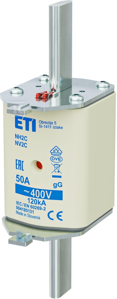 Wkładka topikowa zwłoczna / KOMBI NH2C gG 50A/400V 004185131 - obrazek 1