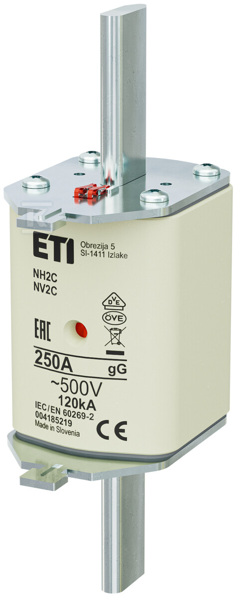 Wkładka bezpiecznikowa - NH2C gG 250A/500V - zwłoczna 004185219 - obrazek 1