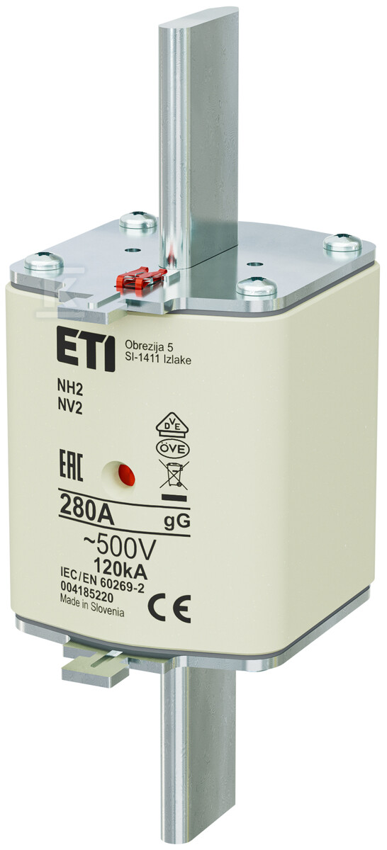 Wkładka bezpiecznikowa - NH2 gG 280A/500V - zwłoczna 004185220 - obrazek 1