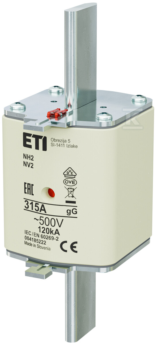 Wkładka bezpiecznikowa - NH2 gG 315A/500V - zwłoczna 004185222 - obrazek 1