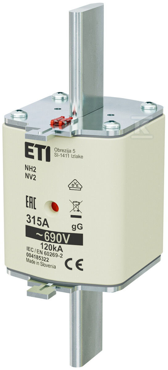 Wkładka bezpiecznikowa - NH2 gG 315A/690V - zwłoczna 004185322 - obrazek 1