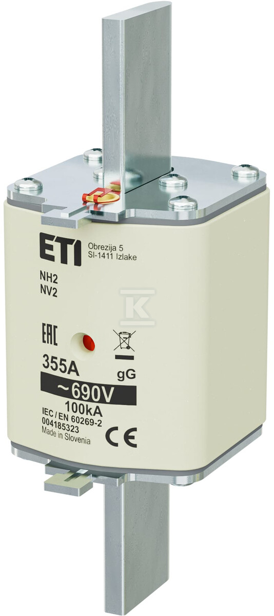 Wkładka topikowa zwłoczna / KOMBI NH2 gG 355A/690V 004185323 - obrazek 1