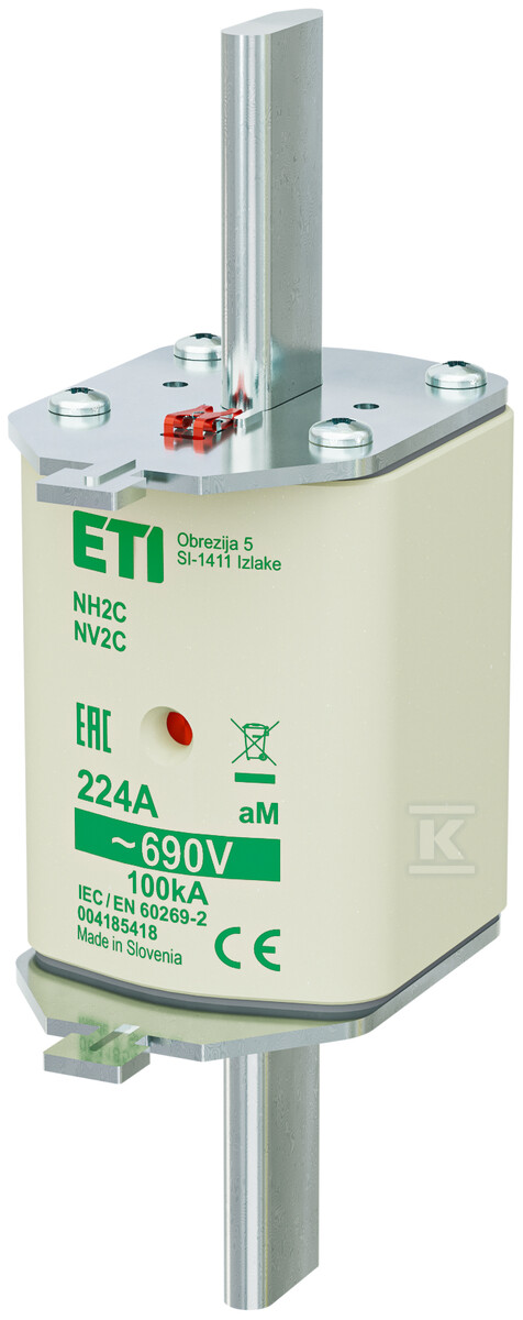 Wkładka bezpiecznikowa - NH2C aM 224A/690V - silnikowa 004185418 - obrazek 1