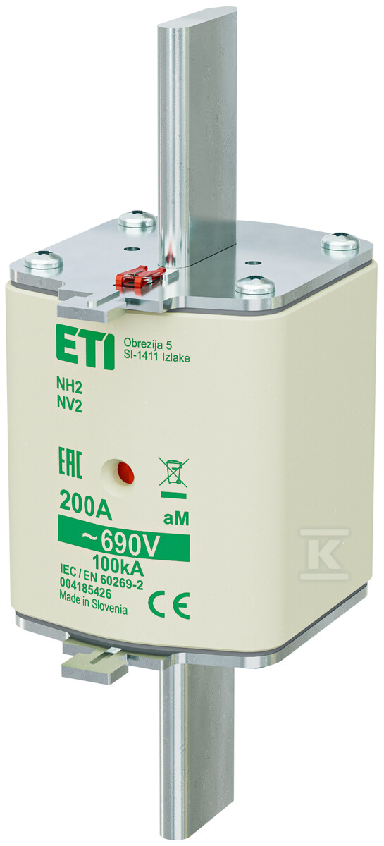 Wkładka bezpiecznikowa - NH2 aM 200A/690V - silnikowa 004185426 - obrazek 1