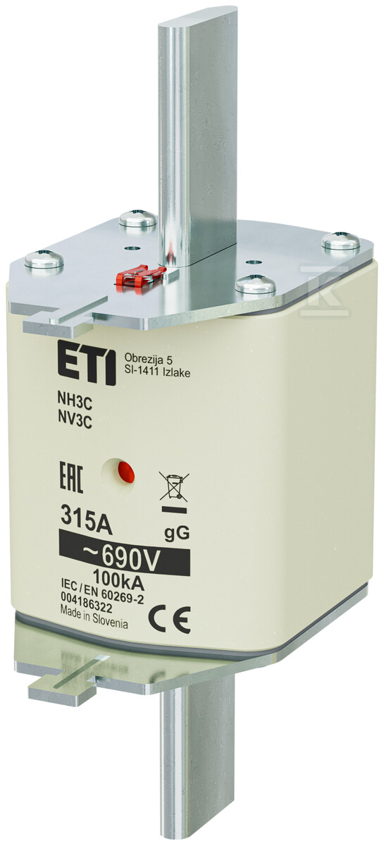 Wkładka bezpiecznikowa - NH3C gG 315A/690V - zwłoczna 004186322 - obrazek 1