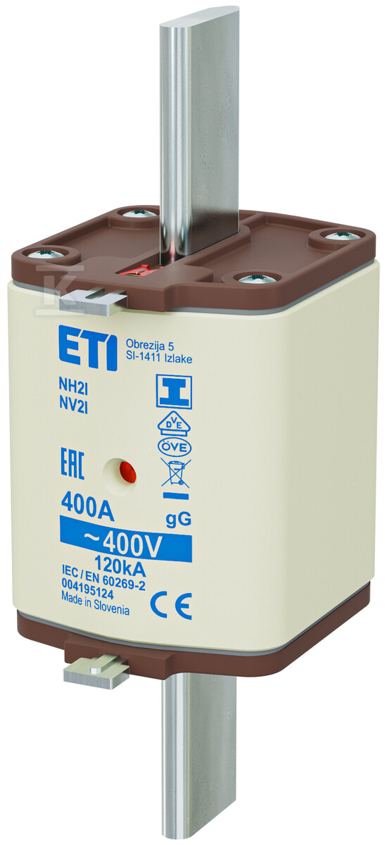 Wkładka bezpiecznikowa - NH2/I gG 400A/400V - zwłoczna / zaczepy izolowane 004195124 - obrazek 1