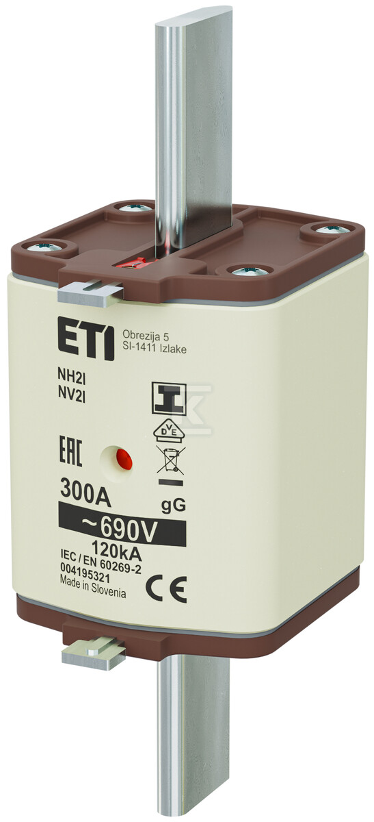 Wkładka bezpiecznikowa - NH2/I gG 300A/690V - zwłoczna / zaczepy izolowane 004195321 - obrazek 1