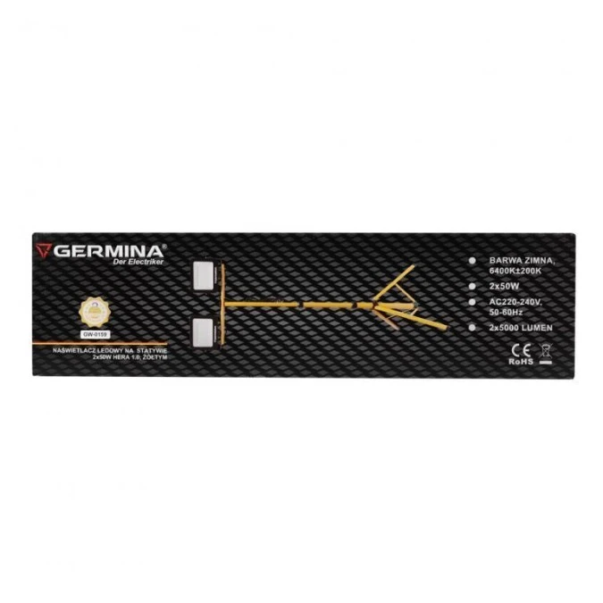 Naświetlacz na statywie 2x50W Hera 1.0 GW‑0159 - obrazek 2