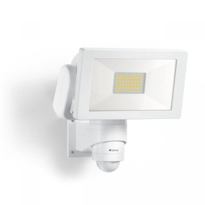 Naświetlacz z czujnikiem Steinel LS 300 S LED PIR 29,5W 4000K 2704lm IP44 IK03 230V biały / aluminium ST067588 - obrazek 1