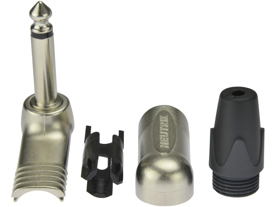 NEUTRIK Wtyk kątowy instrumentalny Jack 6,3mm Mono na kabel do 7,0mm niklowany NP2RX - obrazek 2