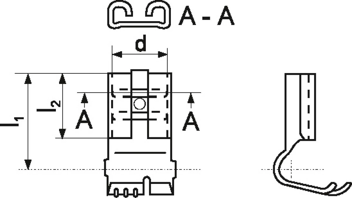 Nasuwka kątowa MK 6,3‑2 /100szt./ - obrazek 2
