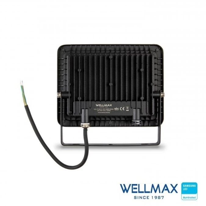 Naświetlacz LED 70W 95lm/W 6650lm IP65 Neutralna 4000K SAMSUNG / GOL1FLN070 - obrazek 3