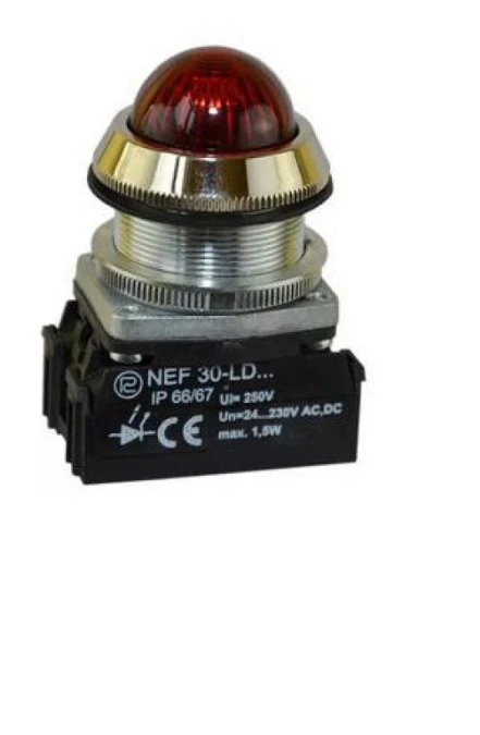 NEF‑30 LE CZERWONA 110V lampka - obrazek 1