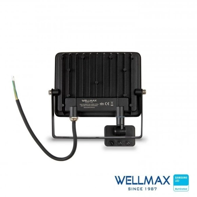 Naświetlacz LED 50W 95lm/W 4750lm IP54 Neutralna 4000K z czujnikiem ruchu SAMSUNG / GOL1FLN050P - obrazek 3