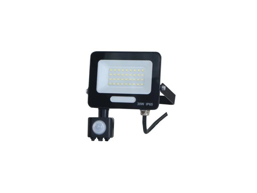 Naświetlacz LED projektor 30W 3000lm 4000K IP65 PIR czujnik ruchu 120D - obrazek 2
