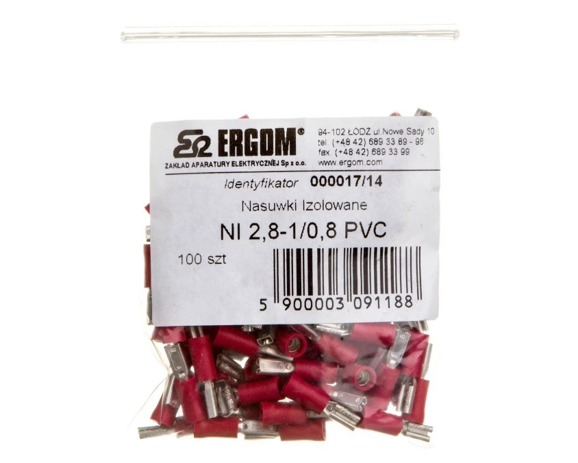 Nasuwka izolowana NI 2,8‑1/0,8 PCV E10KN‑03010102601 /100szt./ - obrazek 2