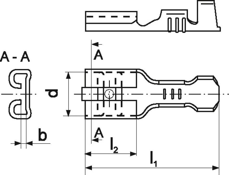 Nasuwka przewodowa cynowana MS 2,8‑1SN /100szt./ - obrazek 3