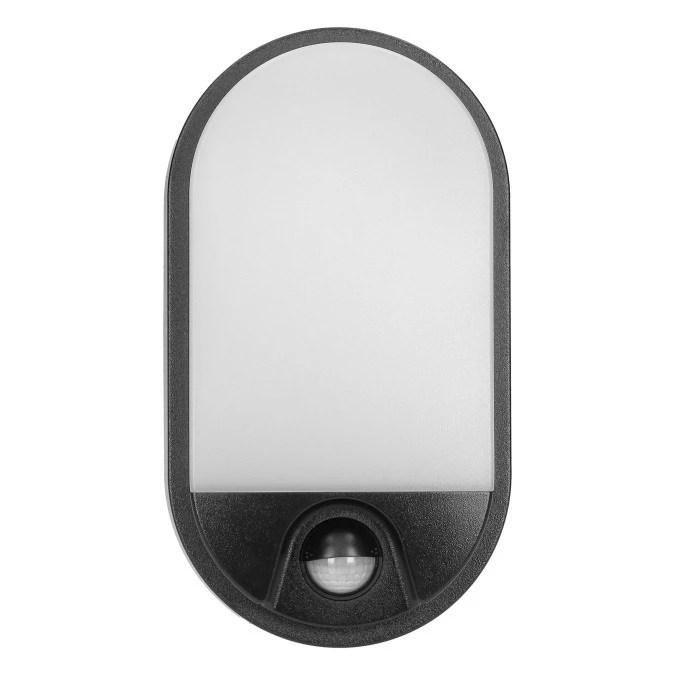 NEFRYT LED 15W, oprawa ogrodowa z czujnikiem ruchu, 1100lm, IP54, 4000K, czarna,AD‑OP‑6147BLPMR4 - obrazek 2