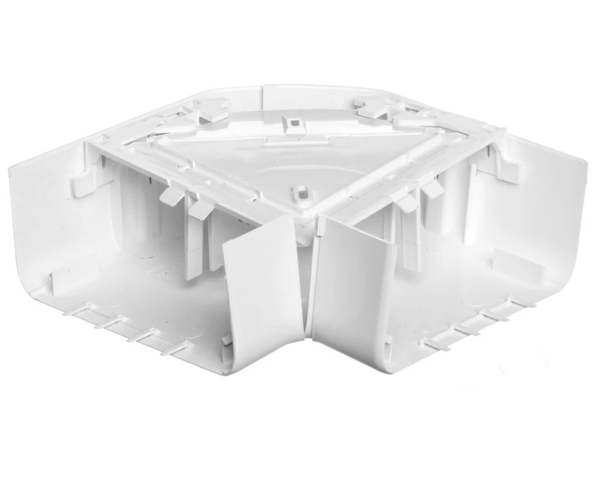 Naroże kanału płaskie regulowane DLP 50x150 białe 010789 - obrazek 2