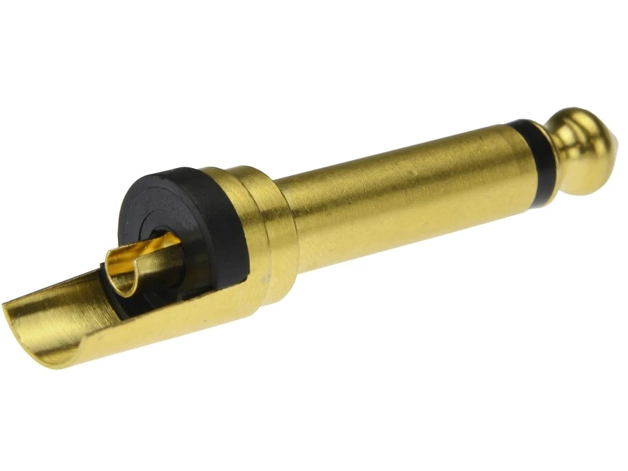 NEUTRIK Wtyk instrumentalny Jack 6,3mm Mono na kabel do 7,0mm pozłacany czarny NP2X‑B - obrazek 2