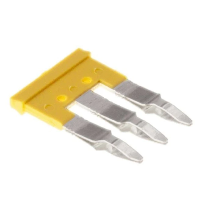 Mostek poprzeczny 3‑torowy, raster 6,1mm żółty ZQV 4N/3 GE 1762630000 - obrazek 2
