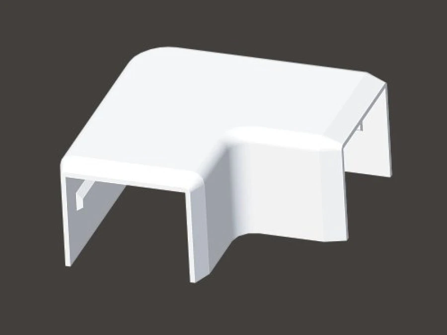 Naroże płaskie 25.2x20.2mm 90 kremowo‑biały LHD 25x20 8913 - obrazek 3