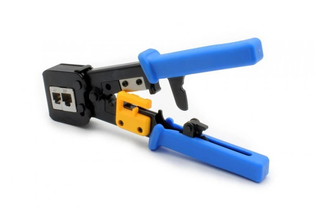 Narzędzie do terminacji wtyków przelotowych RJ45 (8P8C) kat.5e / kat.6 RJ12 (6P6C) RJ11 (6P4C) X‑ML‑EZ8‑TOOL - obrazek 1
