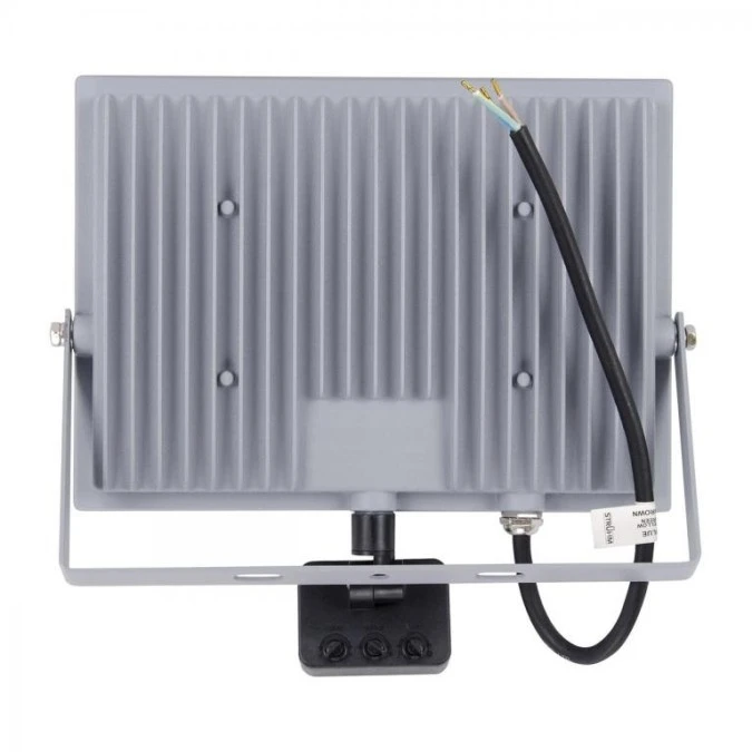 Naświetlacz lampa zewnętrzna LED KROMA 100W 4200K szara + czujnik PIR 03608 STRUHM - obrazek 3