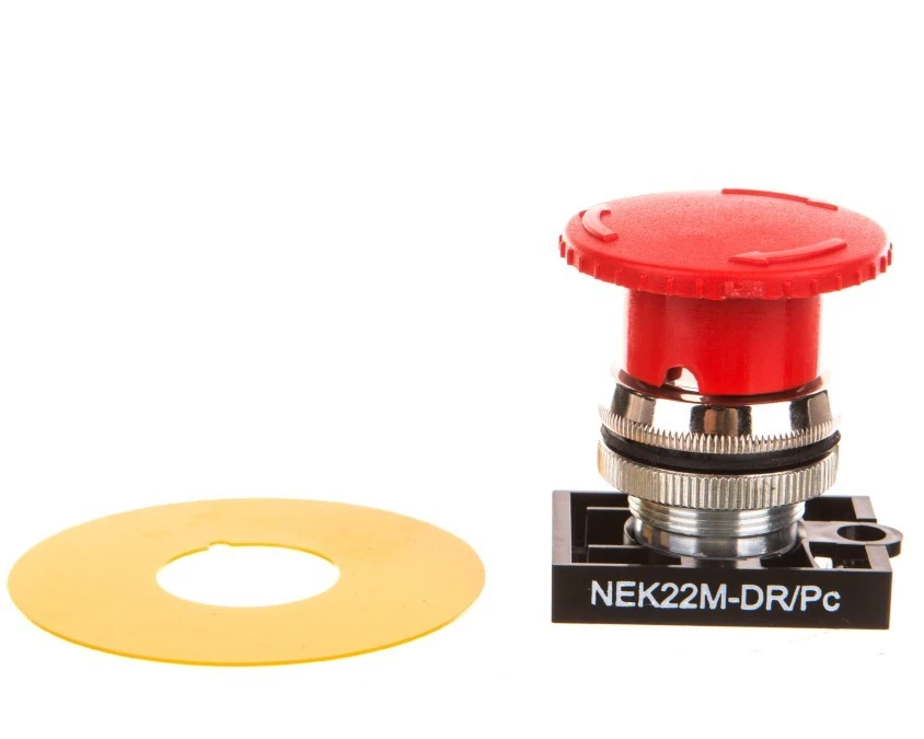 Napęd przycisku NEK22M‑DR/P C ryglowany fi22 czerwony W0‑N‑NEK22M‑DR/P C - obrazek 1