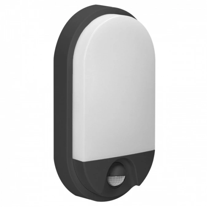 NEFRYT LED 10W, oprawa ogrodowa z czujnikiem ruchu, 800lm, IP54, 4000K, czarna,AD‑OP‑6110BLPMR4 - obrazek 1